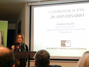 Karima, President of Asociación Marroqui, speaking about the organization 