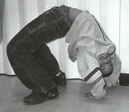 Kiersten Doing a Backbend