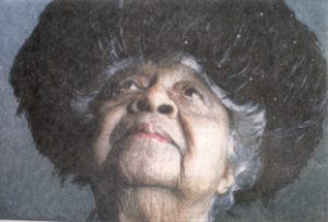 Mother Wright with hat