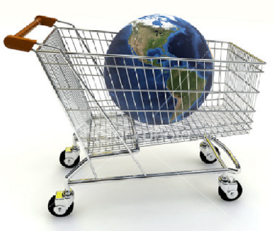 shopping cart earth