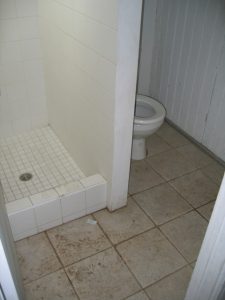 A bathroom in the shelters