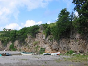 Fishing boats on the beach of the Belham River Delta