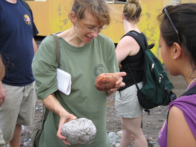 Dr. Sue Loughlin with student