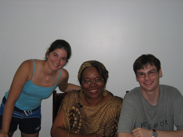 Picture of ZJB Radio Montserrat host with students