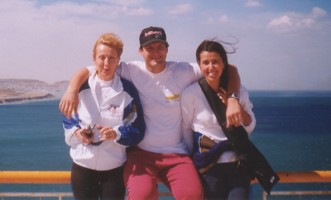 Photograph of Maria, Fabian, and Mariela