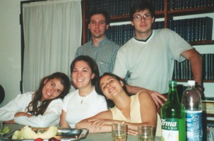 Lisa with host siblings