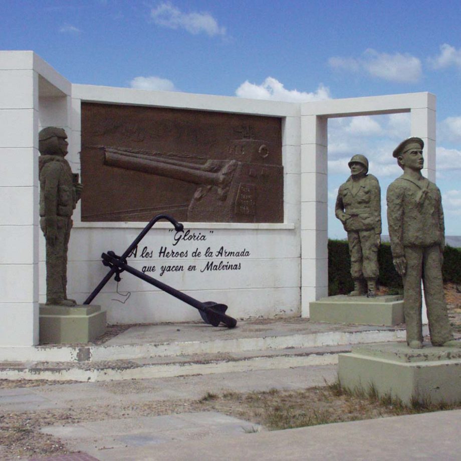 Assorted Malvineas memorials, plaques, etc.