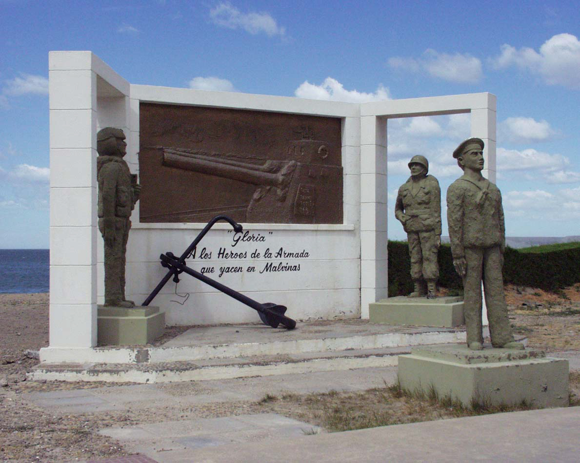 Assorted Malvineas memorials, plaques, etc.