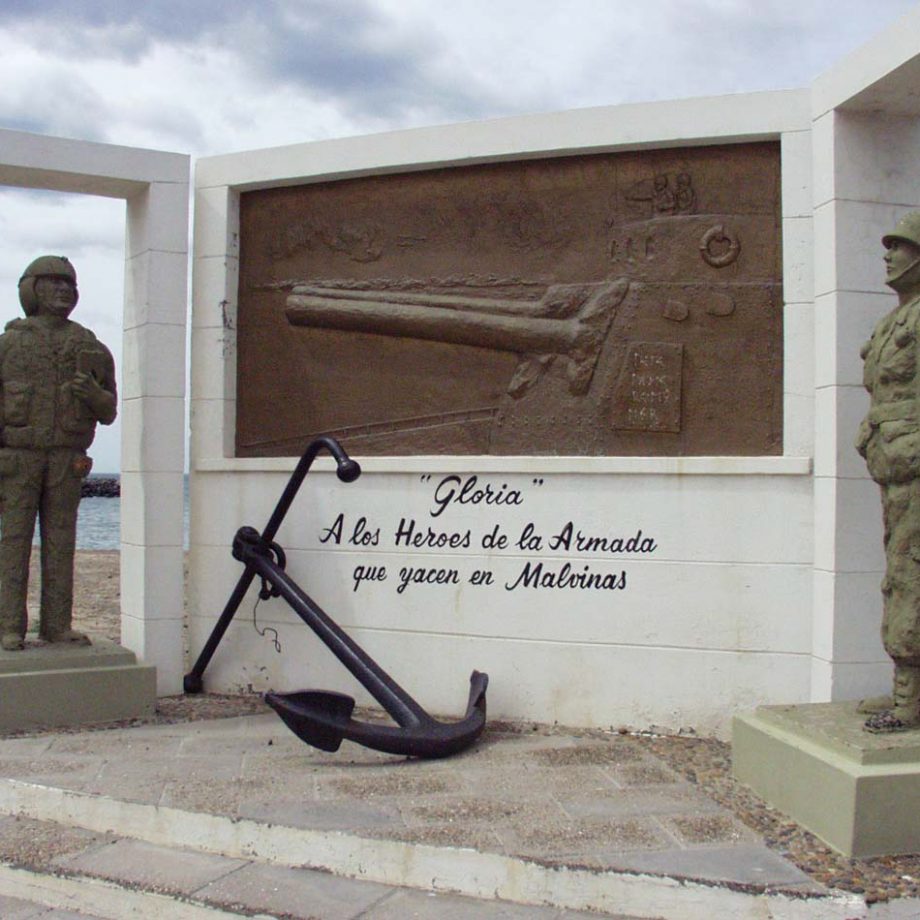 Assorted Malvineas memorials, plaques, etc.