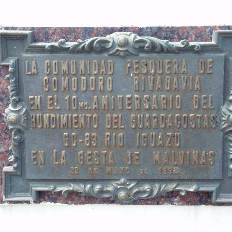 Assorted Malvineas memorials, plaques, etc.