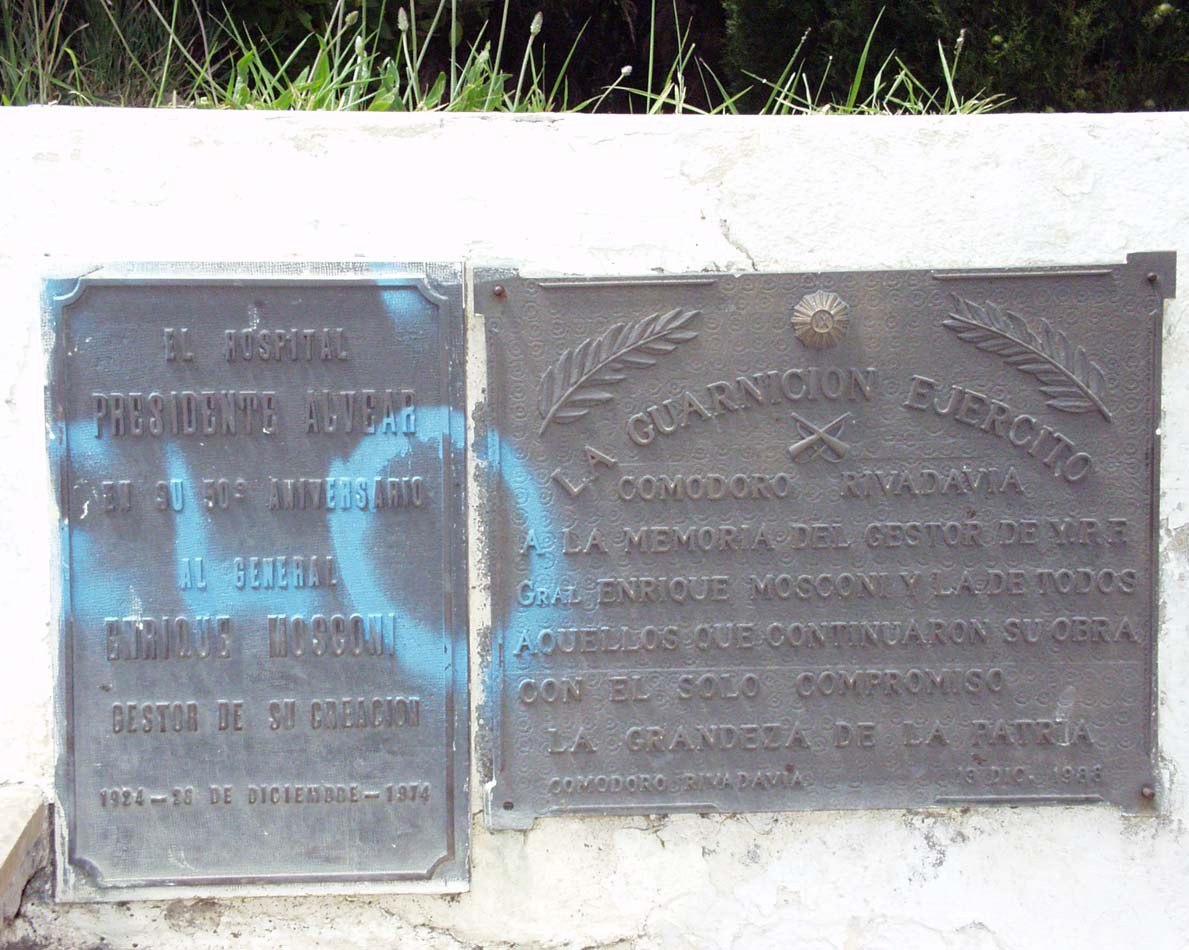 Plaques from monument in Km.3